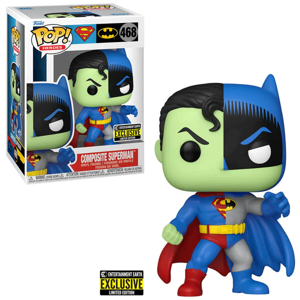 Funko Pop Heroes Composite Superman Entertainment Earth Exclusive Figure