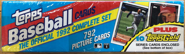 1992 Topps Baseball Complete Factory Set of 792 Cards