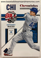 2019 Panini Chronicles Anthony Rizzo Patch Card Serial Numbered 10/10