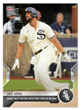 2021 Topps Now Jose Abreu Field of Dreams Card "MAKES MLB HISTORY WITH FIRST EVER HR IN IOWA"