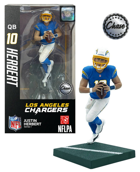 Justin Herbert (Los Angeles Chargers) CHASE Imports Dragon NFL 6" Figure Series 1
